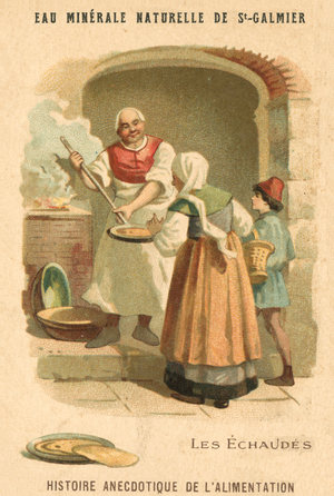 Pancakes or flatbreads (chromolitho)