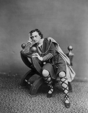 Edwin Thomas Booth, 1870 (b/w photo)