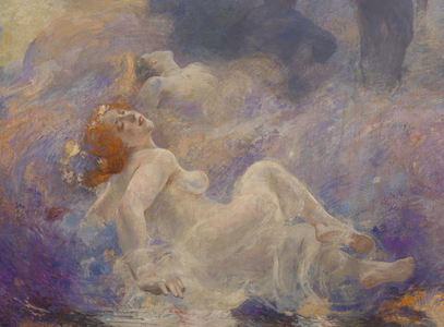 La musique fantastique, glorification of Berlioz (side ceiling), between 1917 and 1919 (oil on canvas, mounted)