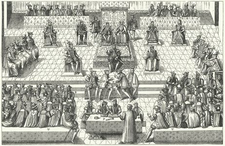 Meeting of the French Estates General at Orleans, January 1561 (engraving)