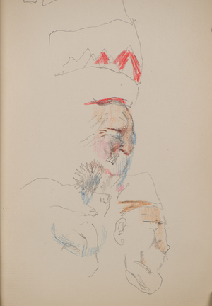 Untitled [Profile faces] (pencil)
