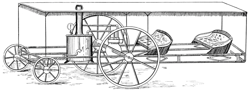 Steam Carriage by Frank Vanell, USA, Illustration, c.1895