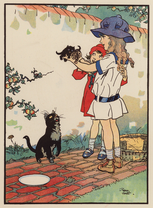 Dinah's babies (colour litho)