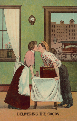 Delivering the Goods (colour litho)