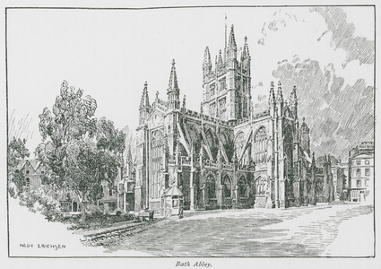 Bath Abbey (litho)