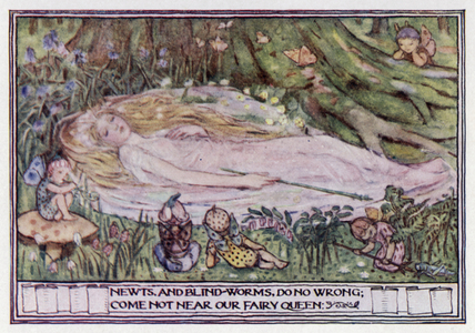 From "A Midsummer-Night's Dream." William Shakespeare (colour litho)