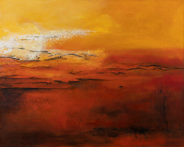 Sunset, 2022 (mixed media on canvas)