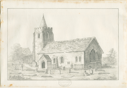 Acton Trussell Church : pencil drawing, nd [?19th cent] (drawing)