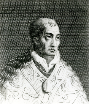 Pope John VIII (820-82) (engraving)