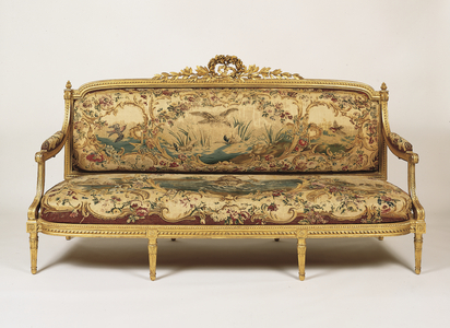Sofa (gilded wood with tapestry)