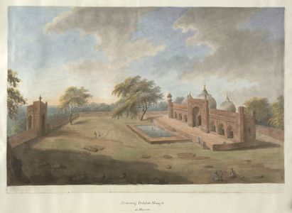 Aurangzab's red sandstone mosque on the birthplace of Krishna