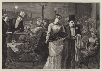 A Midsummer Night on the Terrace of the House of Commons (engraving)