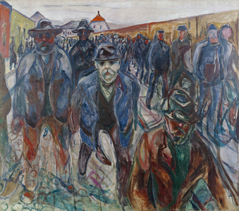 Workers on their way home, 1913 (painting)
