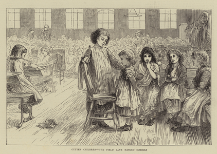 Gutter Children, the Field Lane Ragged Schools (engraving)