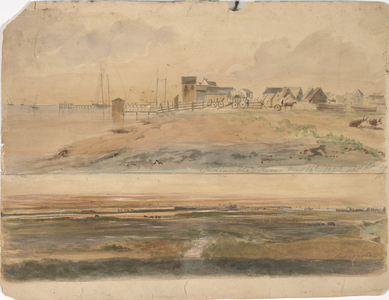 Indianola, Texas and Indianola with Lavaca Point in the Distance, May 16, 1852 (watercolour on paper)