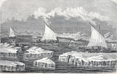 The Boats under Sail, pub. London 1874 (woodcut)