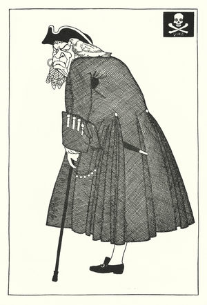 Mr Arthur Bourchier as John Silver in Treasure Island (litho)