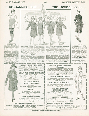 Page from Gamage's General Catalogue (96th edition), c.1927 (litho)