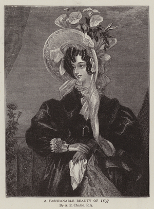 A Fashionable Beauty of 1837 (engraving)