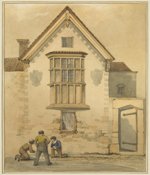 Old House, called the Palace, in Pile Street (w/c on paper)