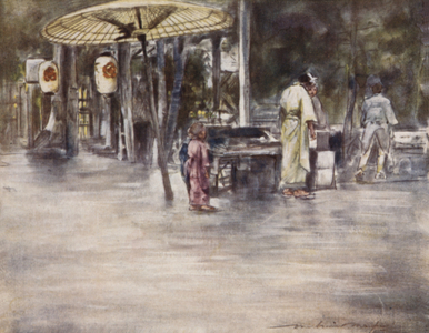 Wet Weather (colour litho)