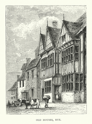 Old Houses, Rye (engraving)
