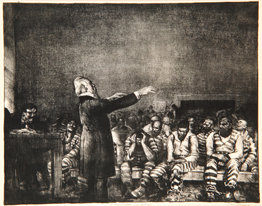 Benediction in Georgia, 1916 (litho)