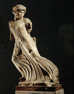 Fleeing maiden (stone)