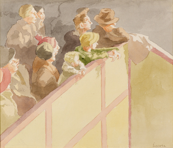 Audience at Islington Circus (w/c)