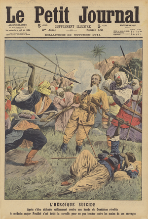 Heroic suicide (colour litho)