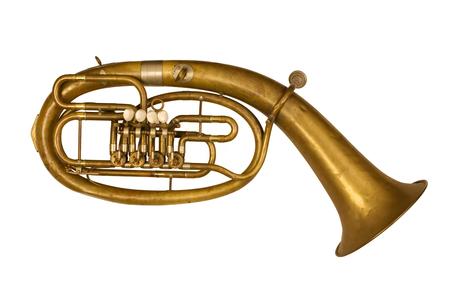 Tuba manufactured by  V. F. ?ervený & Söhne
