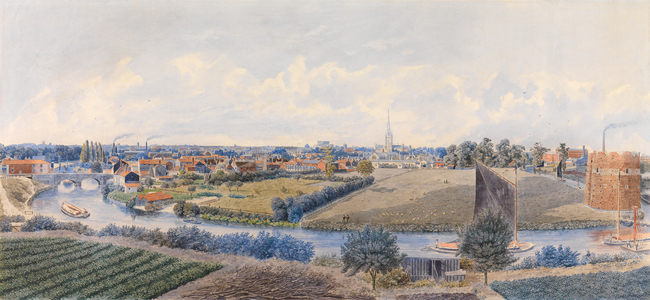 Southeast View of Norwich, 1846 (w/c)