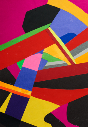 Abstract Automatic Collage: 50, 2020 (paper collage)