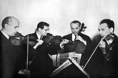The Budapest String Quartet, 1952 (b/w photo)