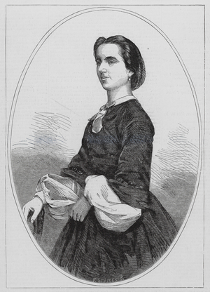 Marcella Lotti della Santa, Italian opera singer (engraving)