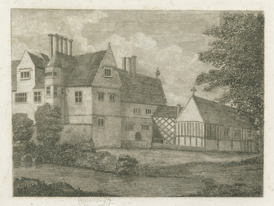 Brewood - Black Ladies Priory: engraving, nd [?18th cent] (print)
