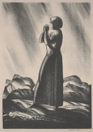 Meditation, 1929 (zincograph)