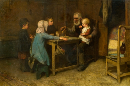 The Story of the Flood (oil on canvas)