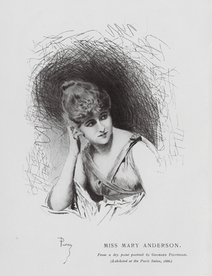 Miss Mary Anderson (litho)