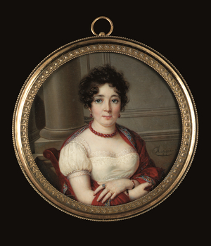 The actress Johanna Wattier-Ziesenis, 1809 (miniature)