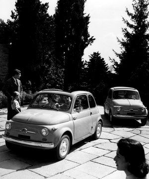 Fiat 500, 1957 (b/w photo)