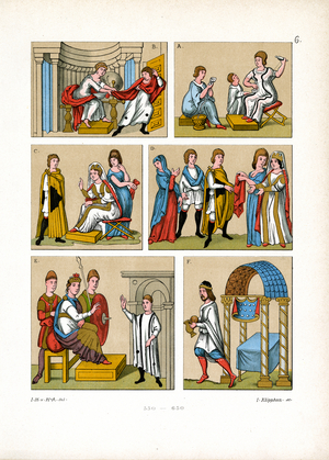 Early Medieval Everyday Scenes (550-650) (chromolitho)