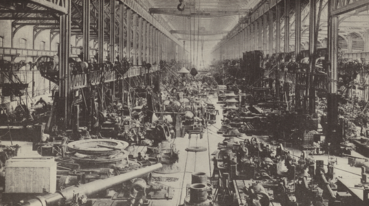 Guns and armaments for the United States and her allies (b/w photo)