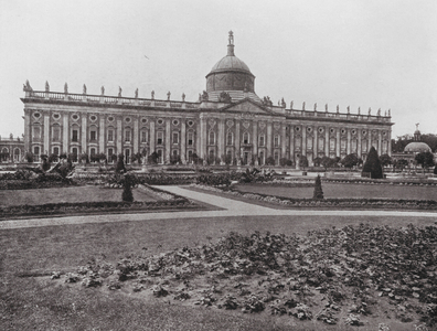 Potsdam, Neues Palais (b/w photo)
