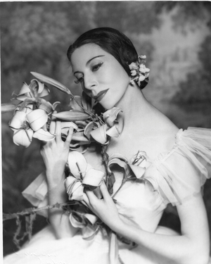 Alicia Markova dancing in title role in ballet Giselle