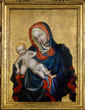 Madonna and Child (tempera on wood)