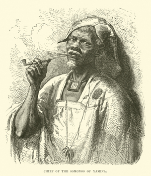 Chief of the Somonos of Yamina (engraving)