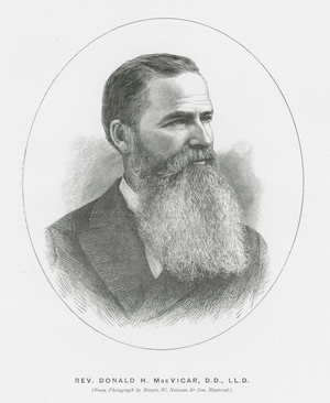 Rev Donald H Macvicar (litho)