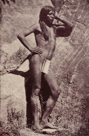 Yavai'supai Indian from the regions of the Grand Canon (b/w photo)