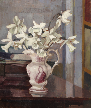 White Daffodils, c.1940-42 (oil on canvas)